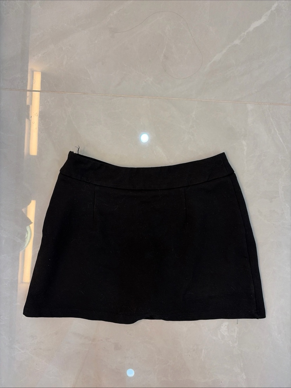Princess Polly Black A-Line Mini Skirt Skort